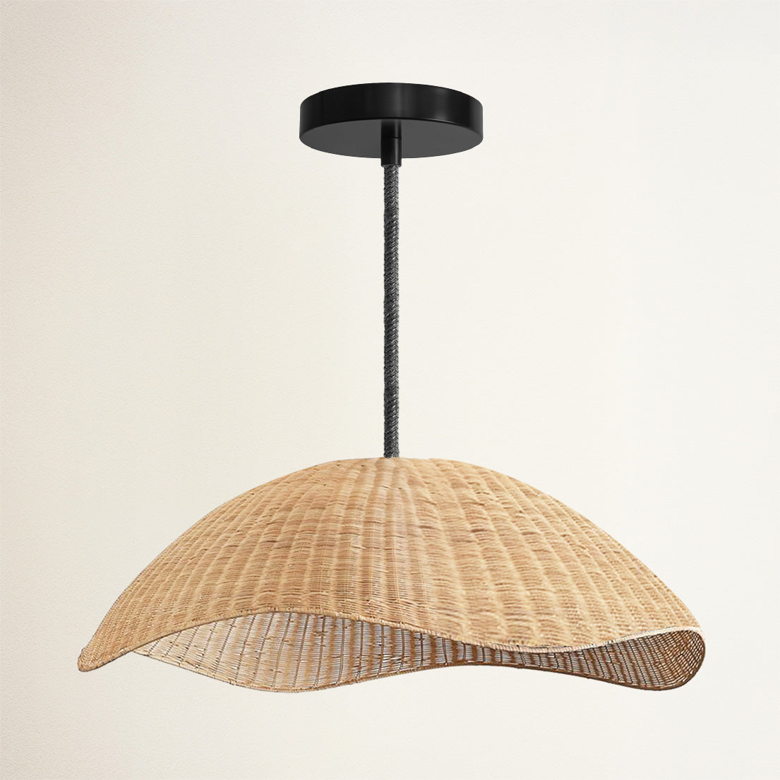 Nana Vermiculate Rattan Pendant Light