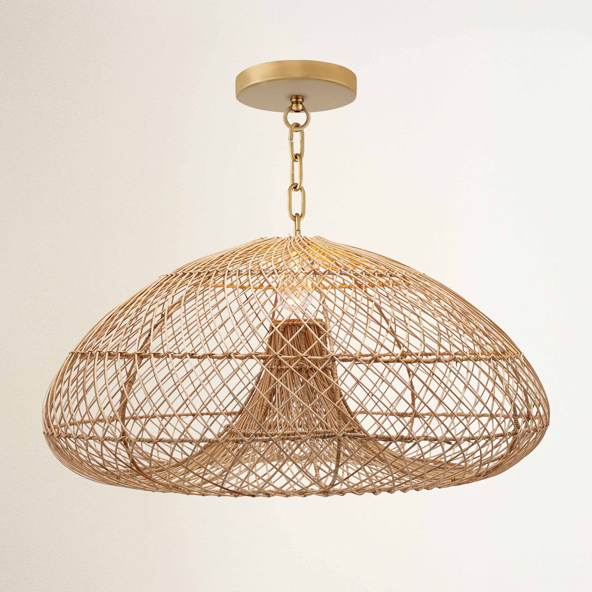Abyssal Rattan Pendant Light