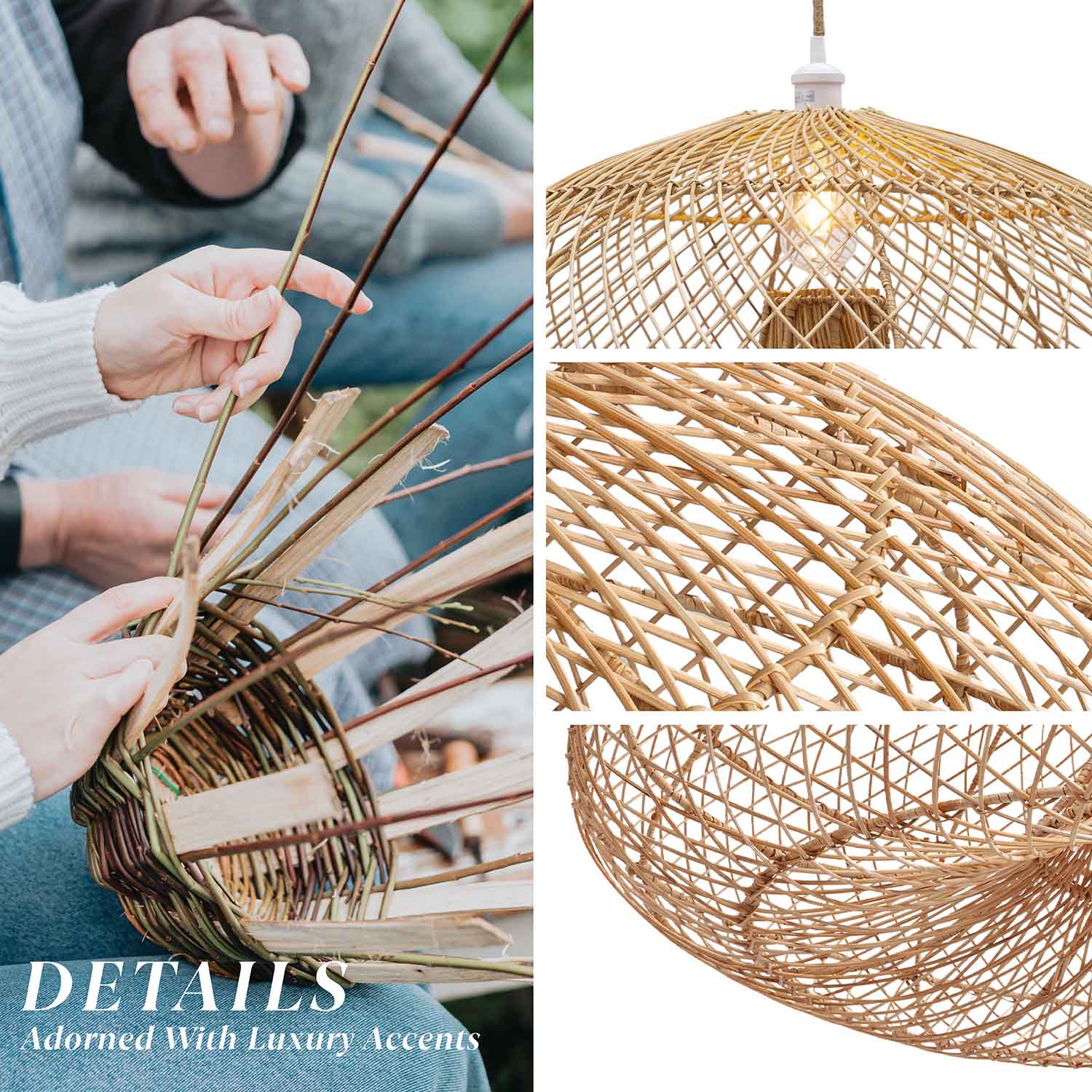 Abyssal Rattan Pendant Light