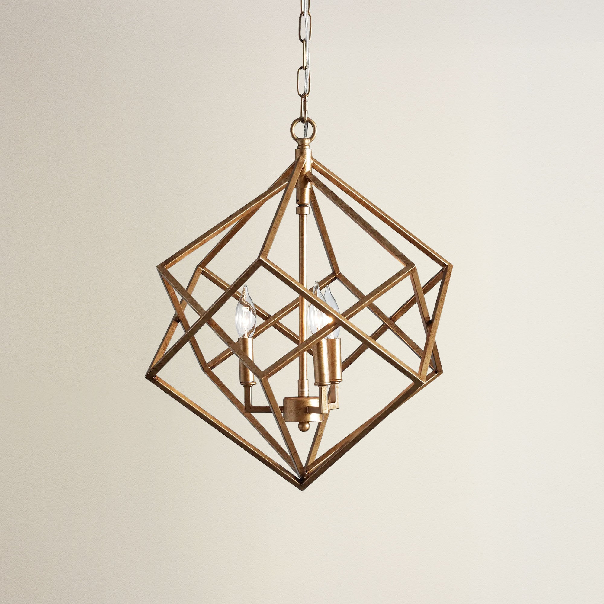 linea brass pendant light