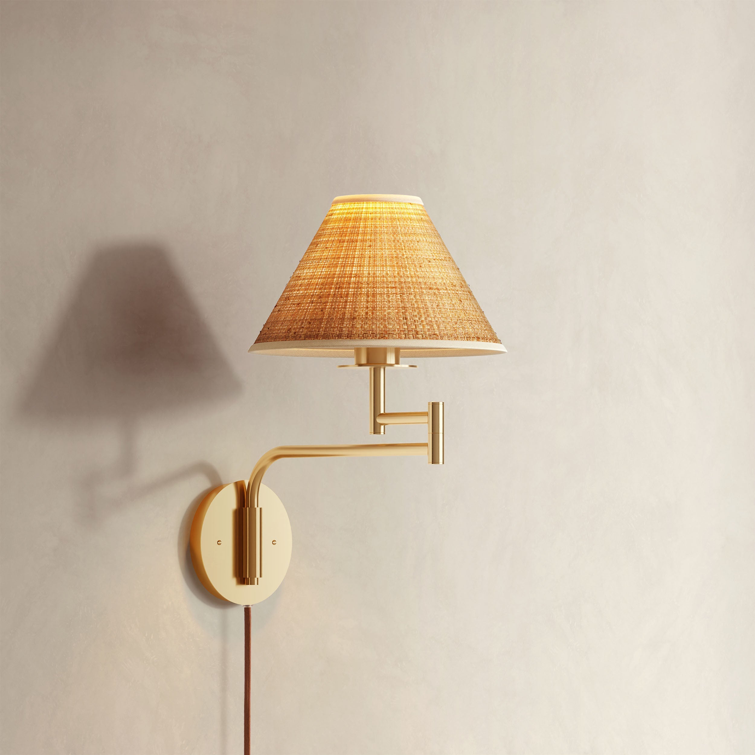 Rowabi Naia Rattan Sconce