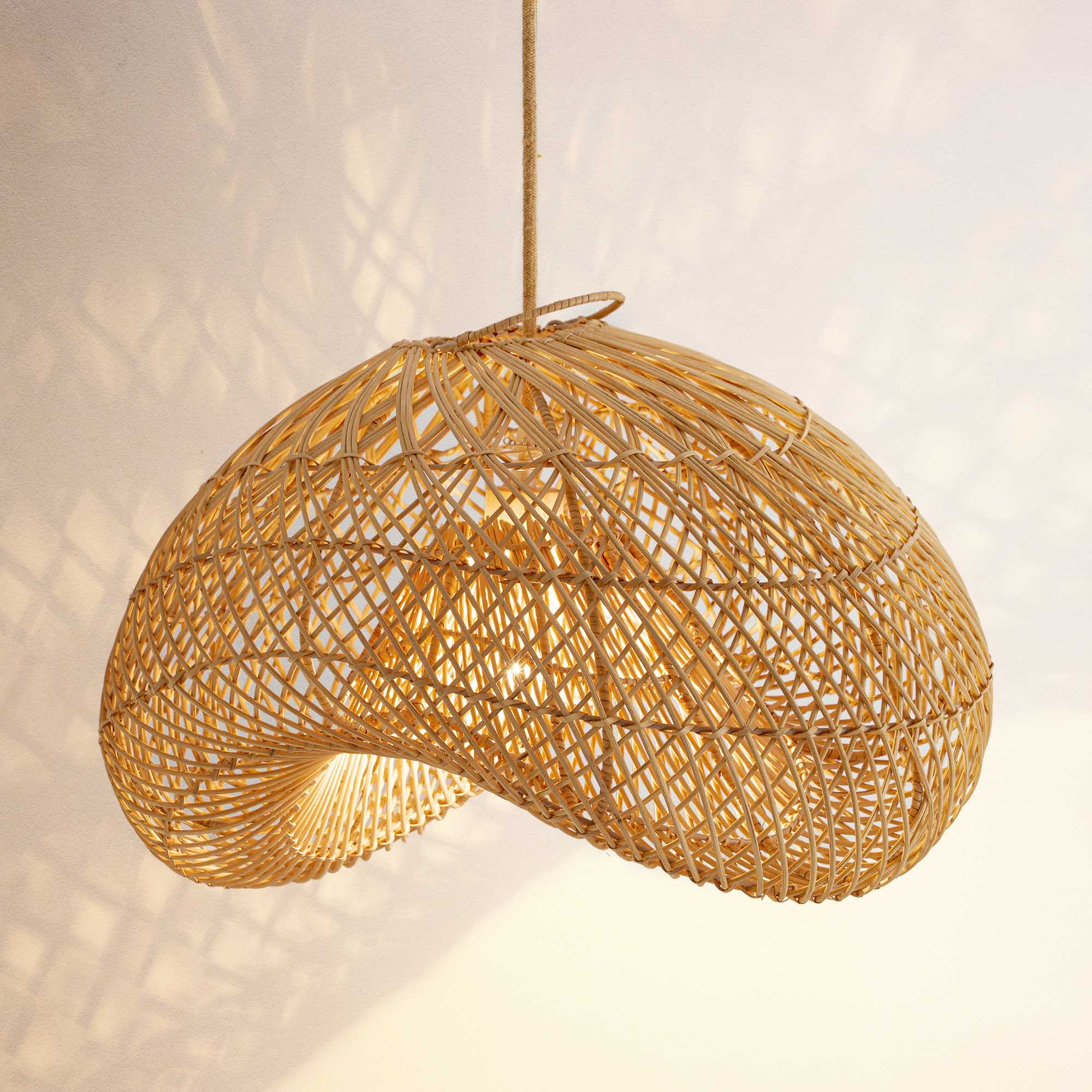 Lucian Rattan Pendant Light