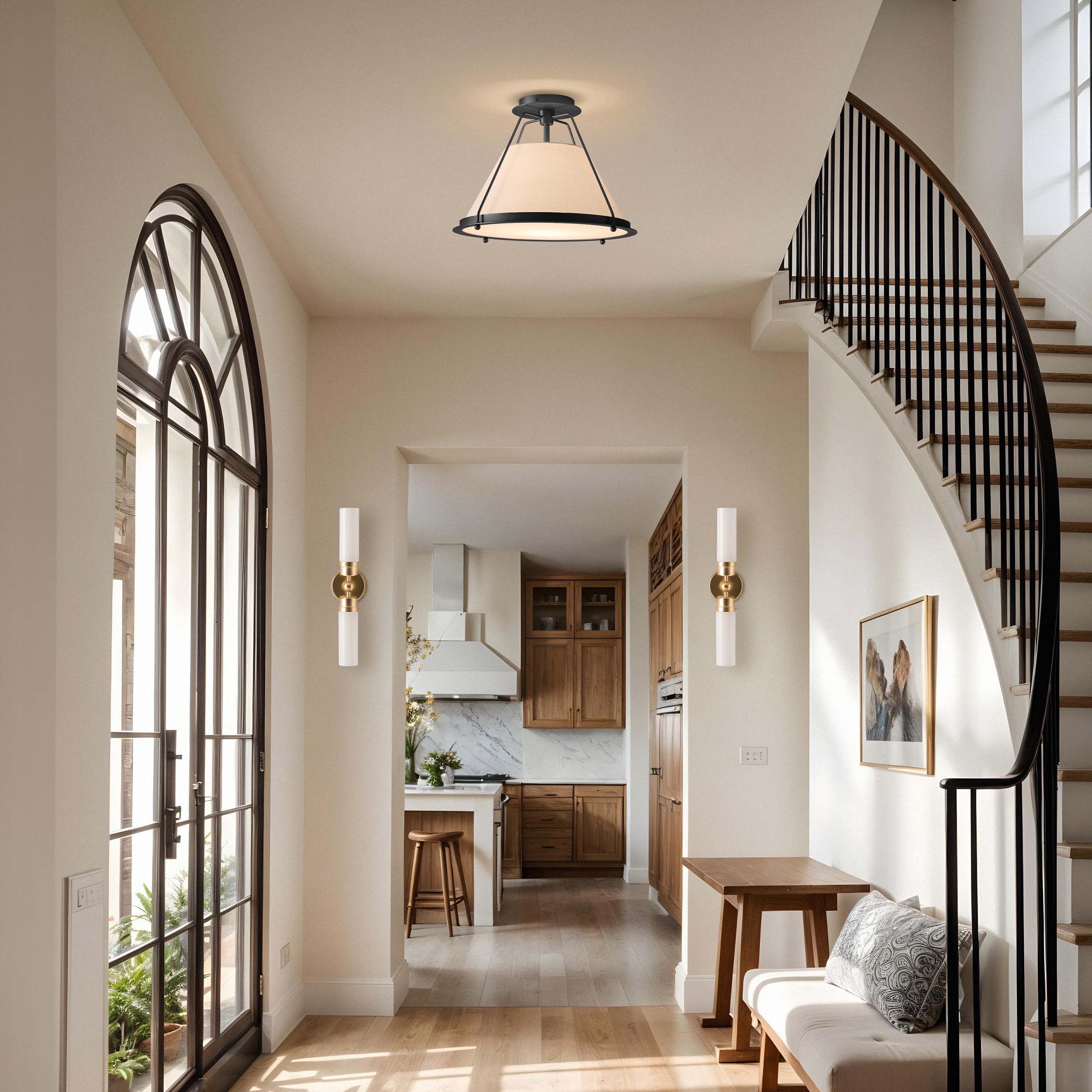 Solace Black Flush Mount
