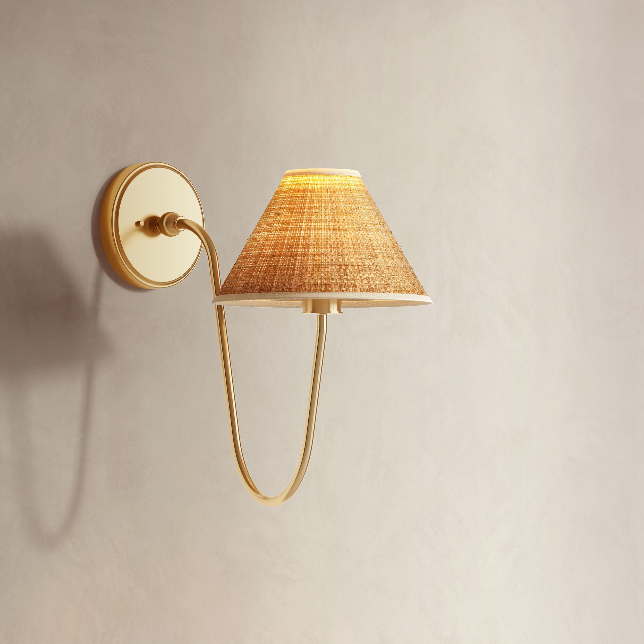 Rowabi Soleil Curve Arm Sconce