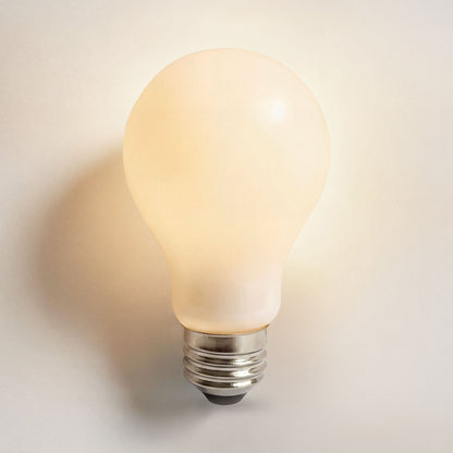 3000k light bulb white glass e26 7w