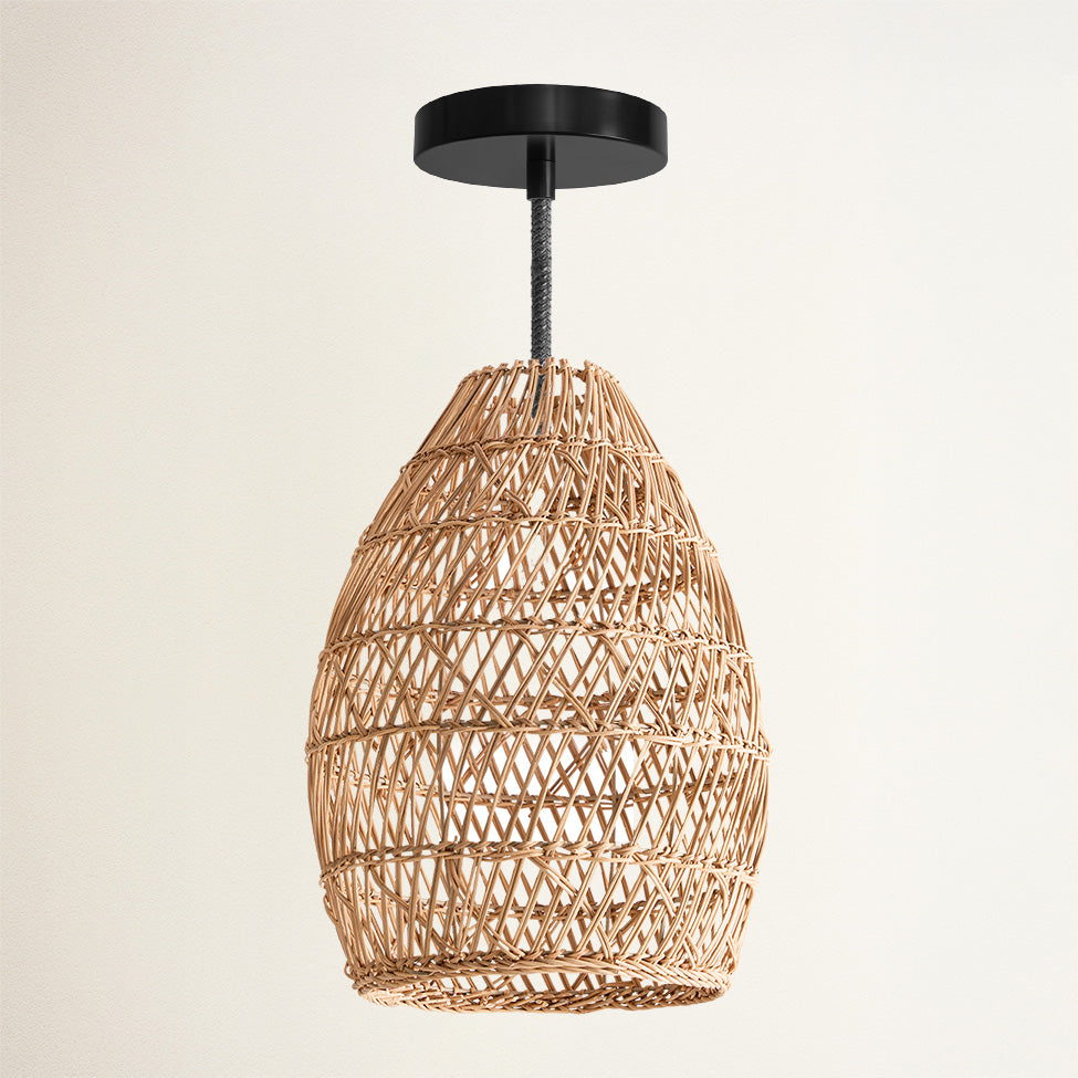 Callie Rattan Pendant Light