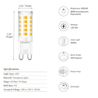 led bulb g9 5w