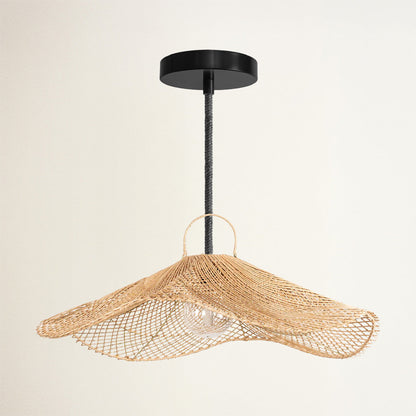 Lotus Rattan Pendant Light