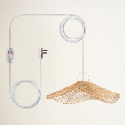 Lotus Rattan Pendant Light