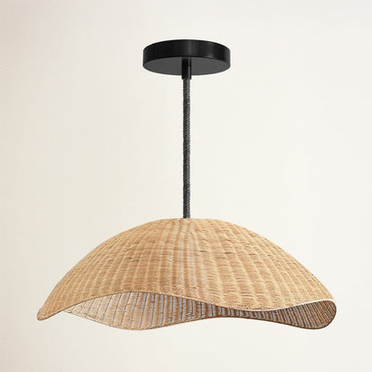 Nana Vermiculate Rattan Pendant Light