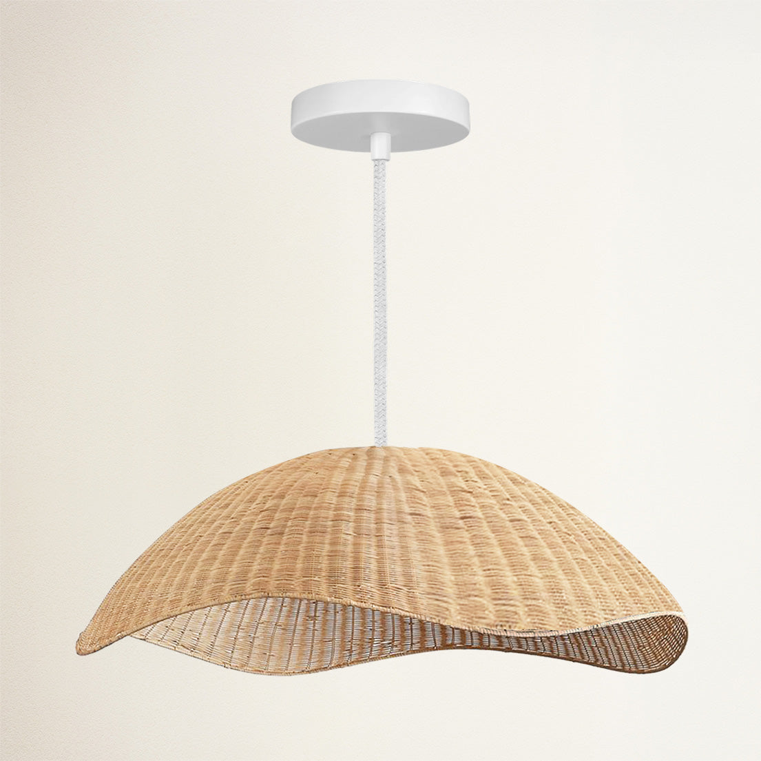 Nana Vermiculate Rattan Pendant Light