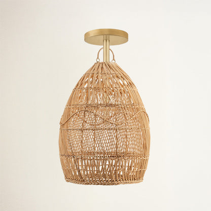 Perio Rattan Pendant Light