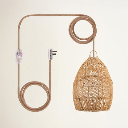 Perio Rattan Pendant Light