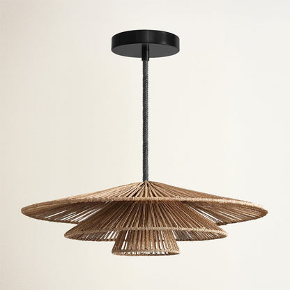 Sammie Tier Rattan Pendant Light