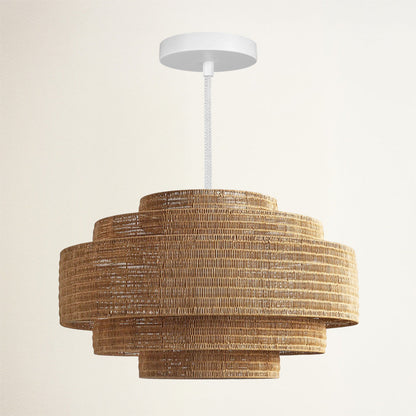 Outdoor Starry Rattan Pendant Light