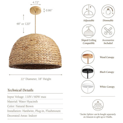 Althea Rattan Pendant Light