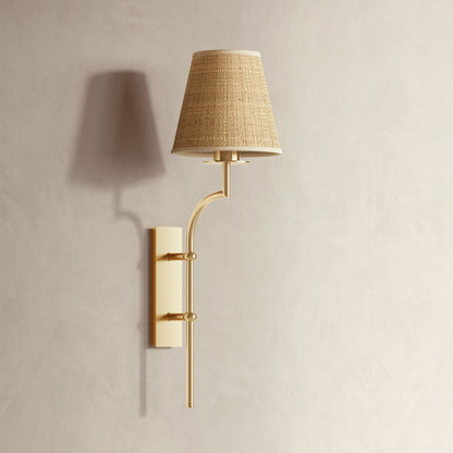 Rowabi Arco Handwoven Rattan Sconce