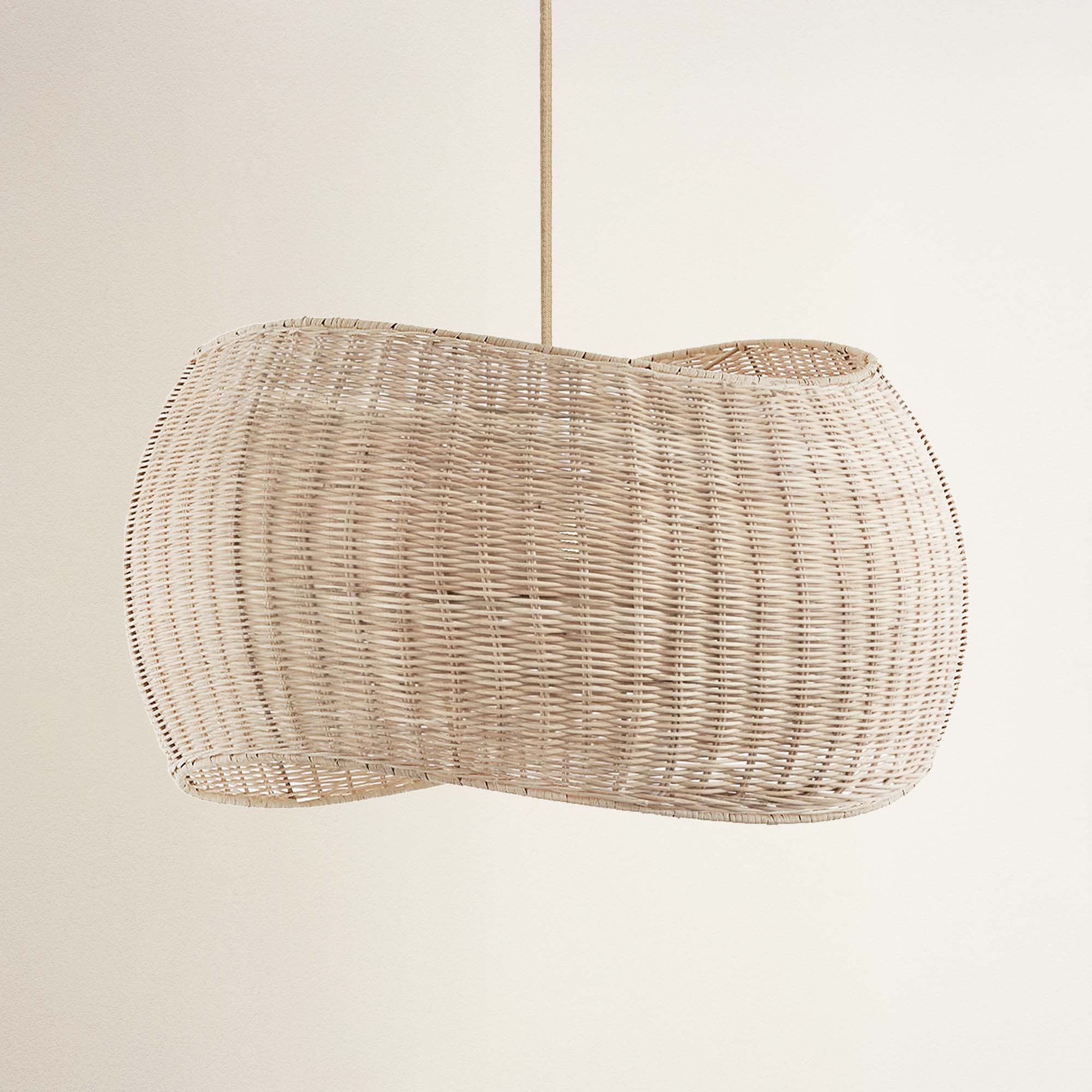 cover angelo wicker rattan pendant light, off