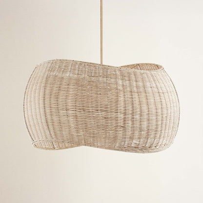 cover angelo wicker rattan pendant light, off