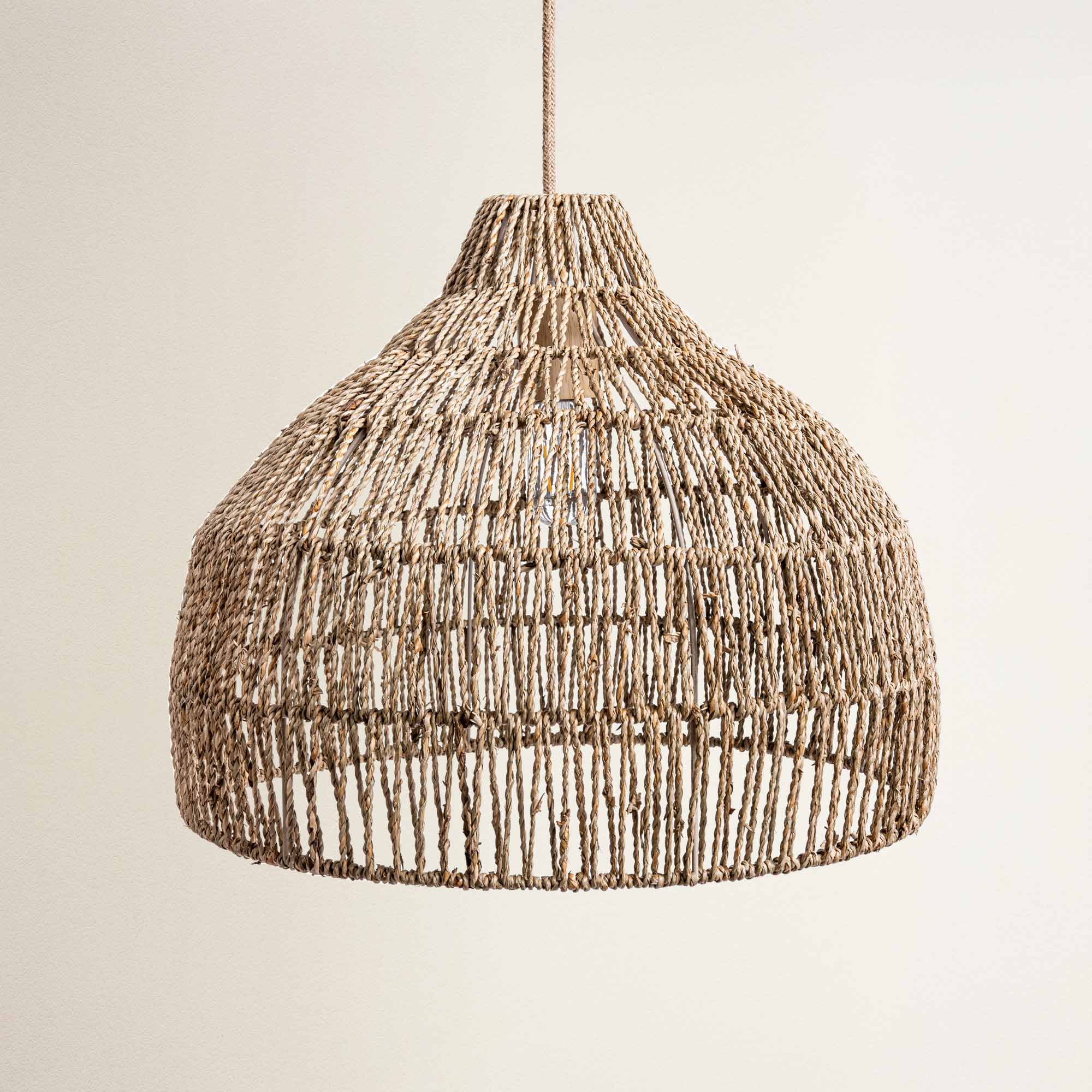 cover dreamy palm fibers light off woven pendant light 