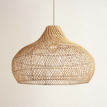cover kloe woven rattan pendant light off 