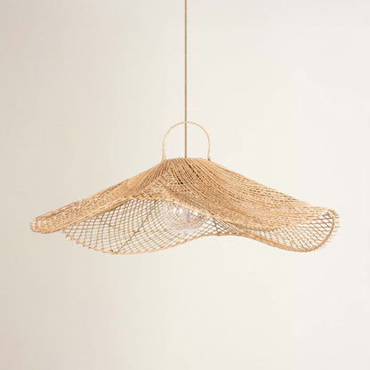 Lotus Rattan Pendant Light