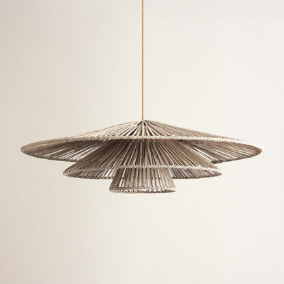 Outdoor Sammie Tier Rattan Pendant Light