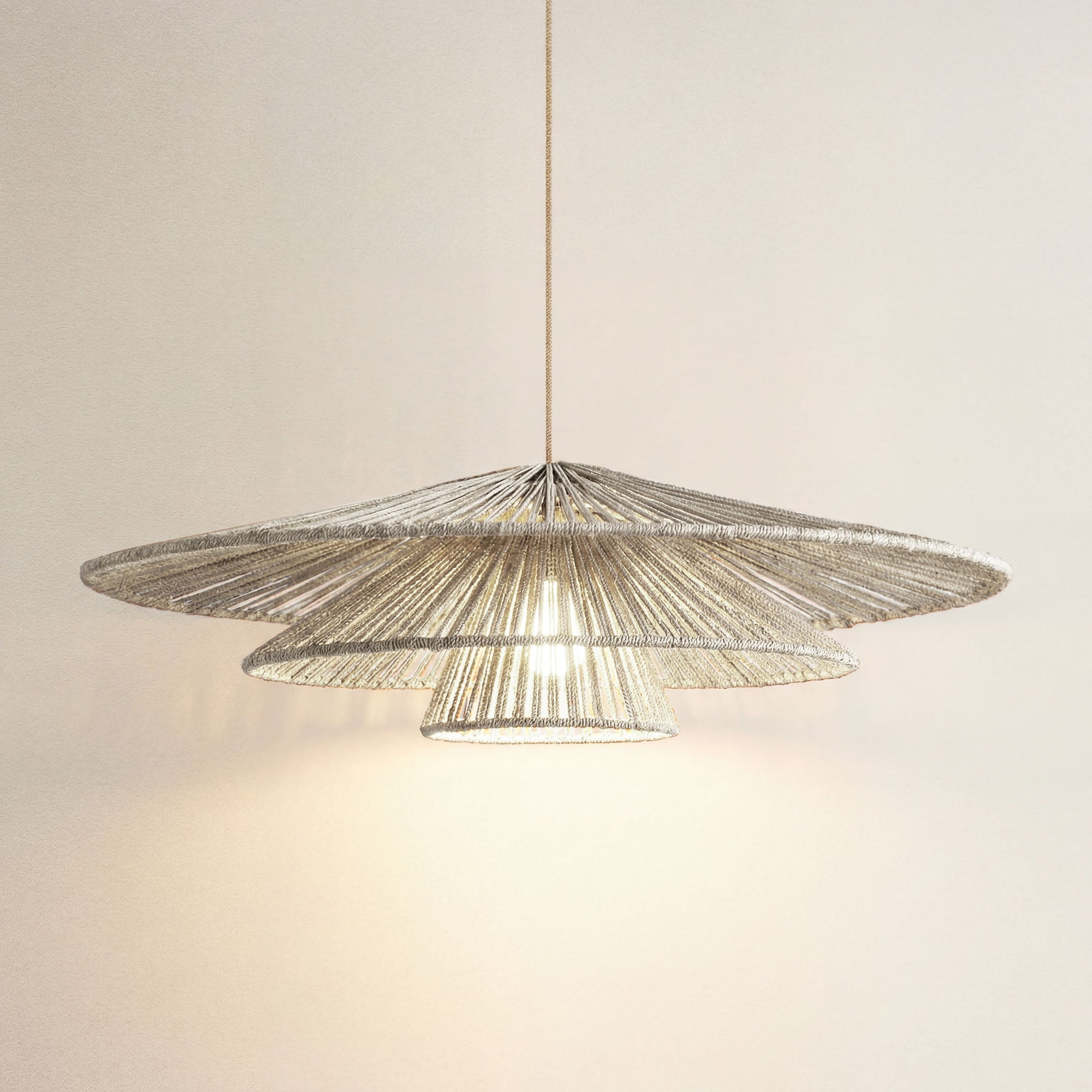 Outdoor Sammie Tier Rattan Pendant Light