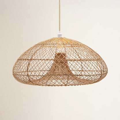 cover rowabi abyssal woven rattan pendant light, off