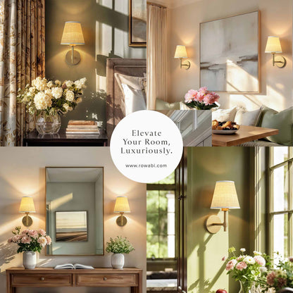 elan arm sconce in an interior design design setting with lighting, decor, and furniture