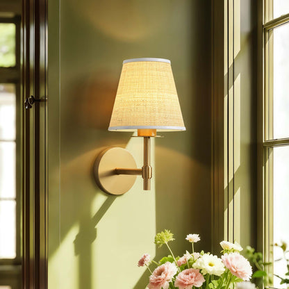 elan arm sconce kitchen with a beige shade