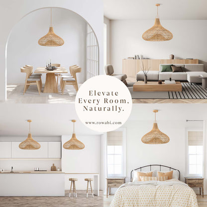 Enigma Rattan Pendant Light