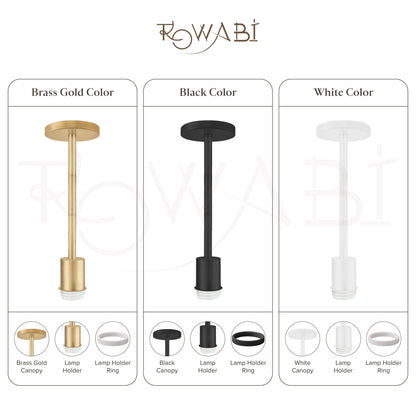 Flush Mount Hanging Pendant Light Kit