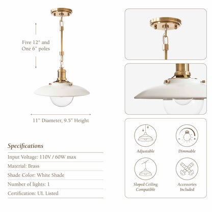 Lanesra Glass Pendant Light