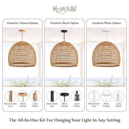 Outdoor Lumiere Rattan Pendant Light