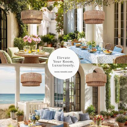 outdoor luminous pendant light concepts setting with tables and chairs