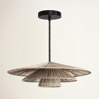 Outdoor Sammie Tier Rattan Pendant Light