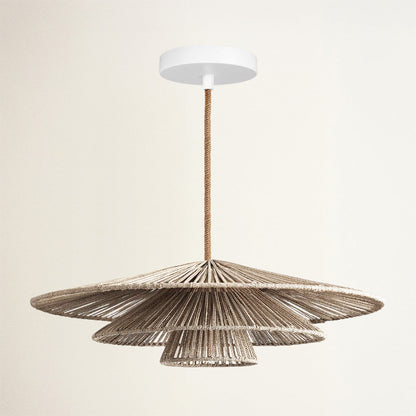 Outdoor Sammie Tier Rattan Pendant Light