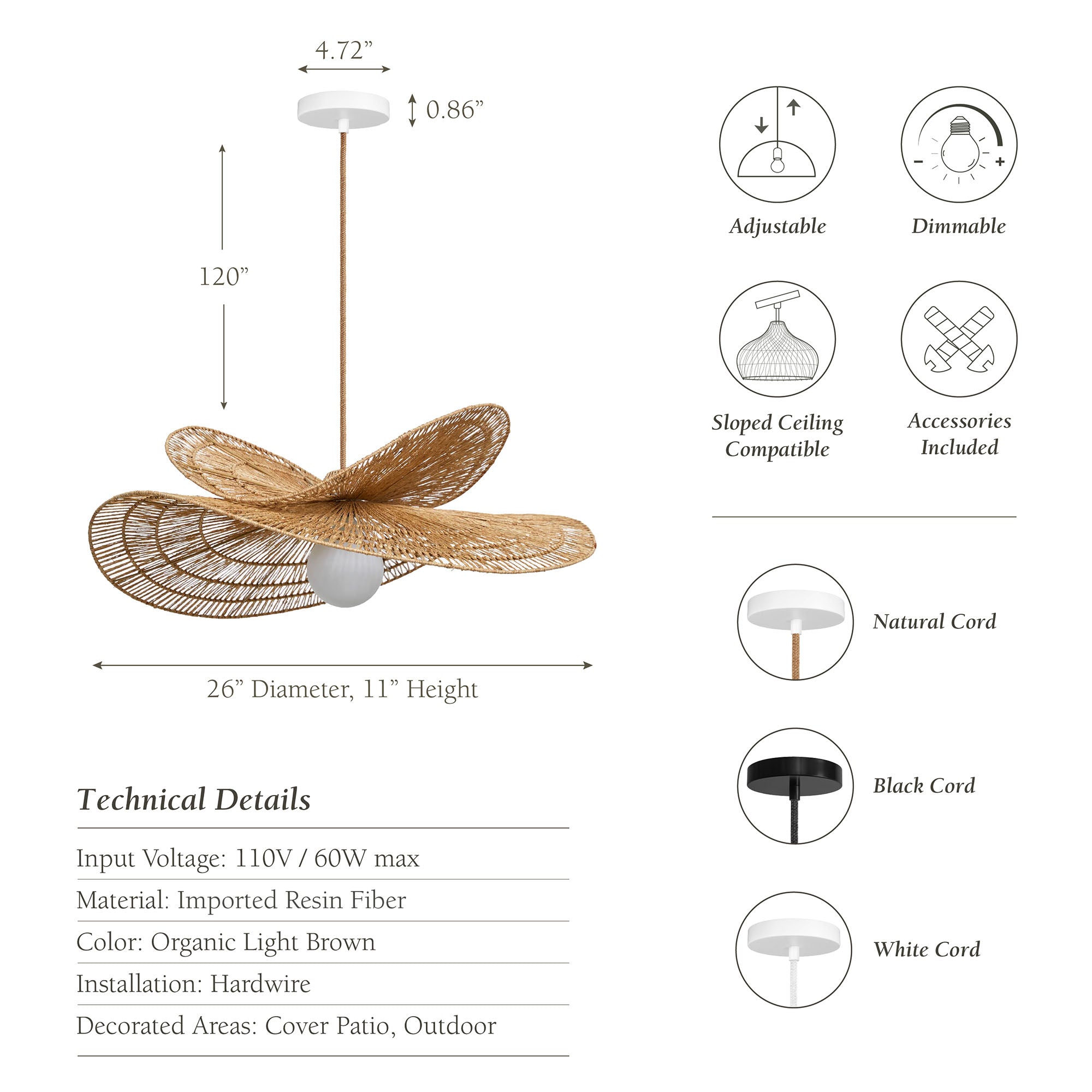 outdoor whisper leaf rattan pendant light wicker ceiling light fixture