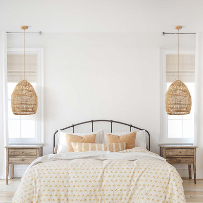 Perio Rattan Pendant Light