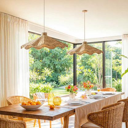 Ariel Rattan Pendant Light