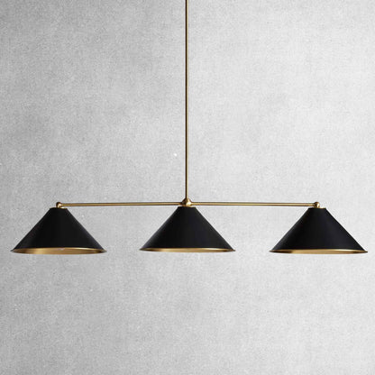 Liora Black Three Light Pendant
