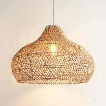 rowabi cover kloe woven rattan pendant light on