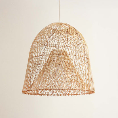 rowabi cover santana woven rattan pendant light off