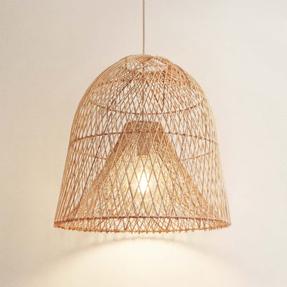 rowabi cover santana woven rattan pendant light on