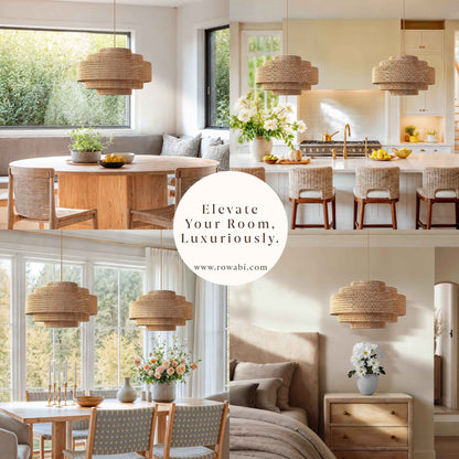 Starry Rattan Pendant Light