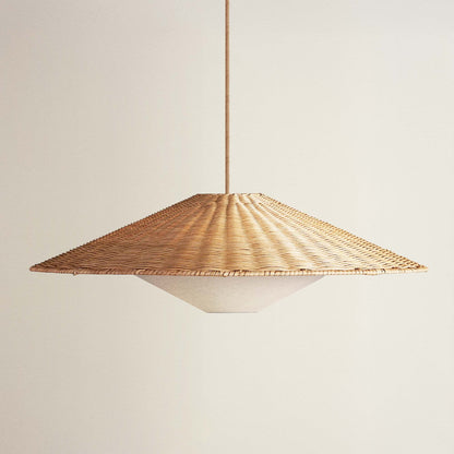 rowabi sunny rattan pendant light off