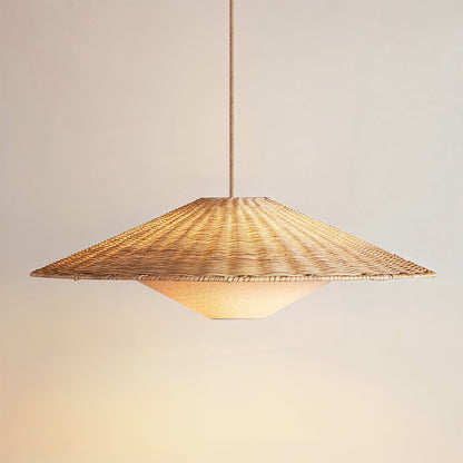 rowabi sunny rattan pendant light on