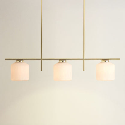 serene polished 3 light pendant light, on