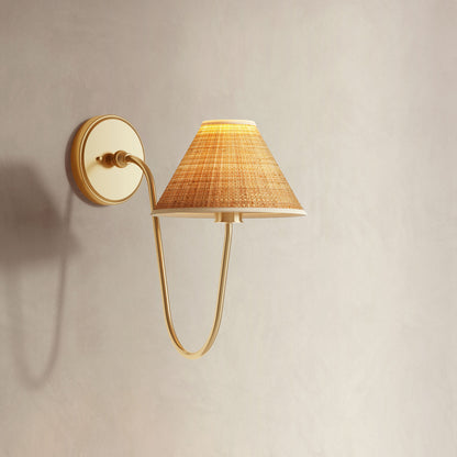 Elara Curve Clamp Cone Arm Sconce